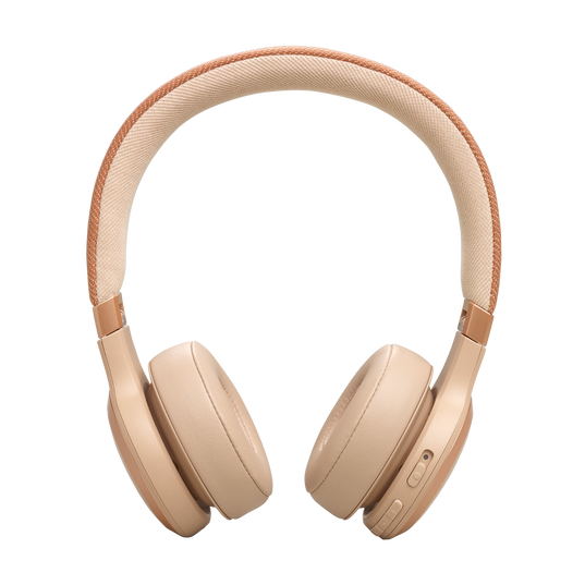JBL Live 670NC - Sandstone - Wireless On-Ear Headphones with True Adaptive Noise Cancelling - Back